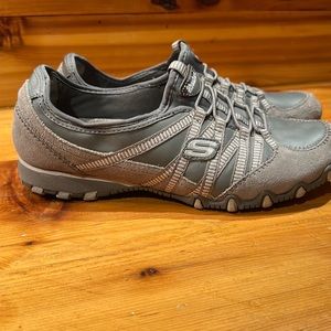 Skechers Grey Slip-On Sneakers